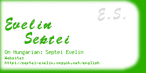 evelin septei business card